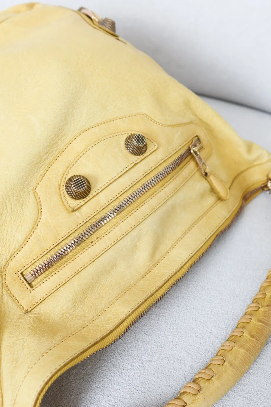 Bolsa Balenciaga Hobo Day amarela - 7