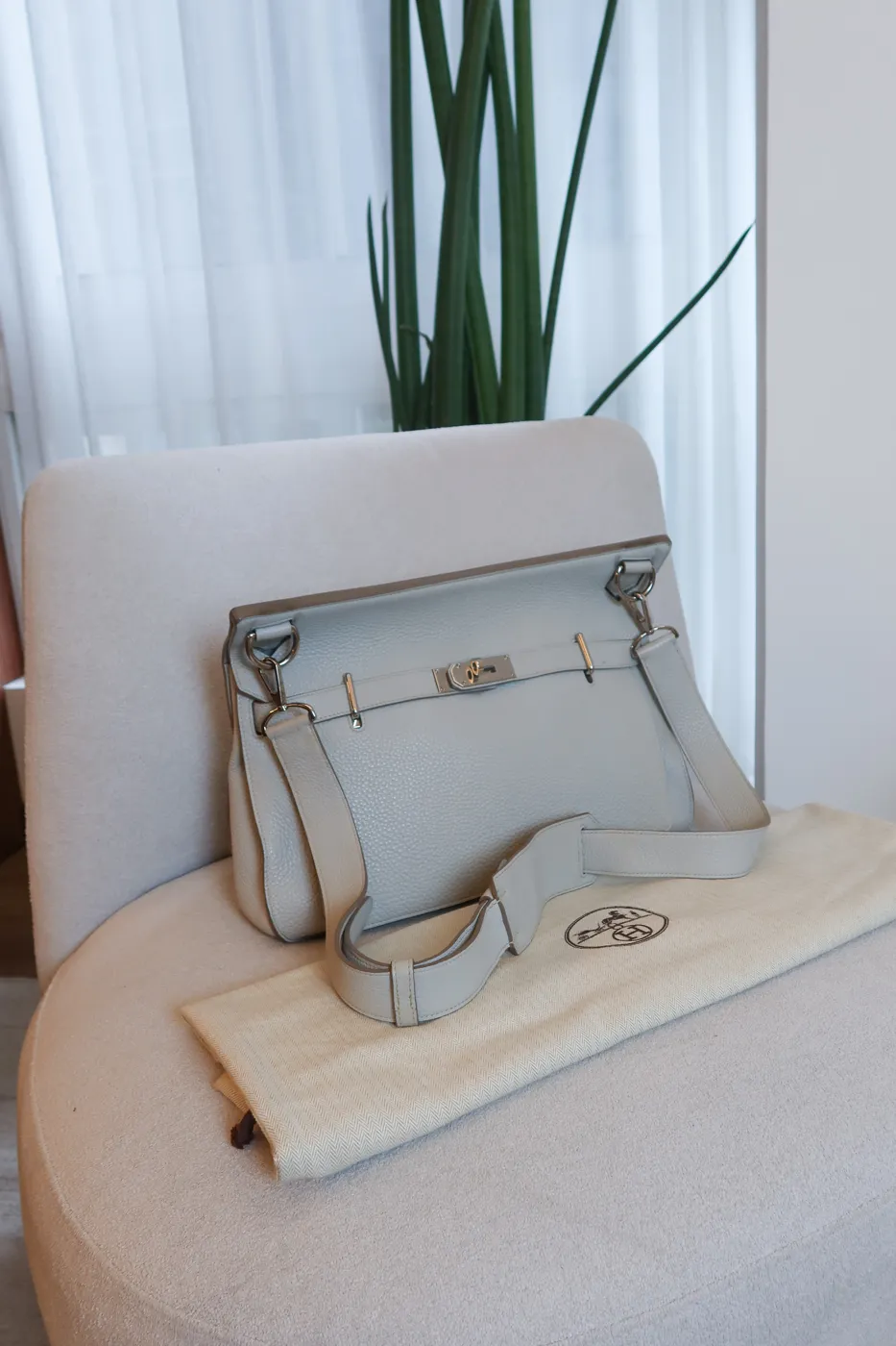 Bolsa Hermès Jypsiere Cinza - 3