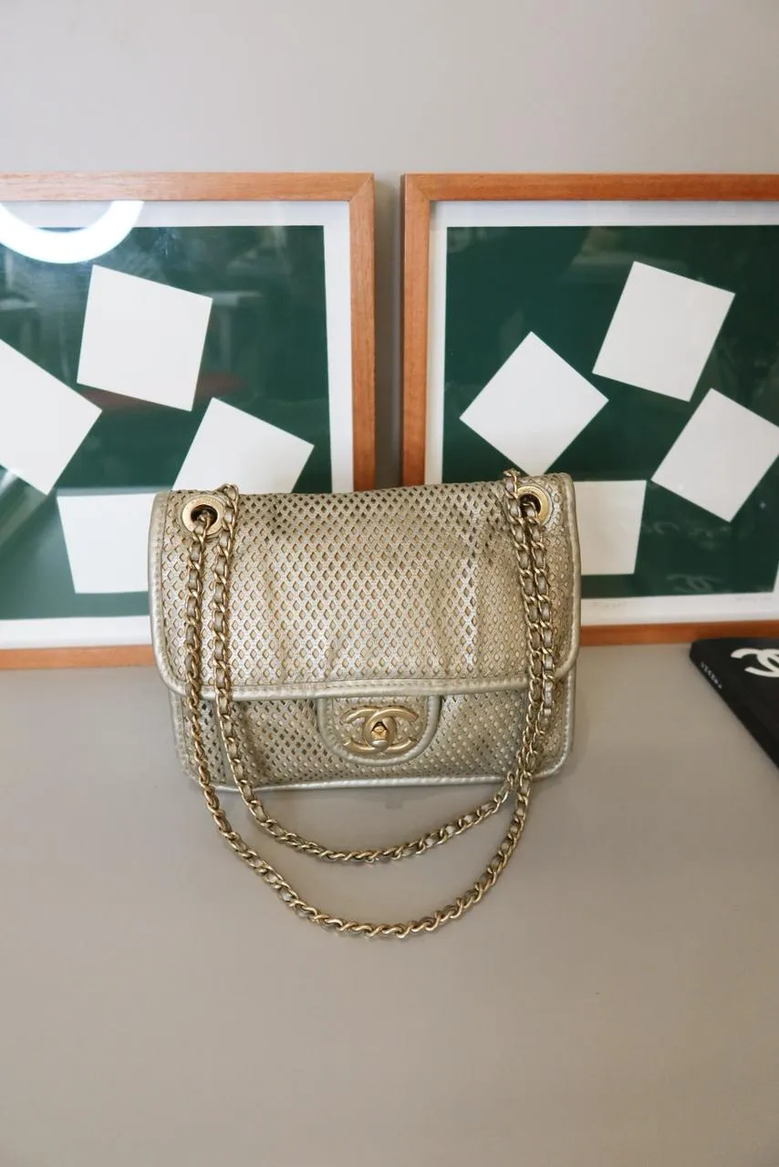 Bolsa Chanel Up In The Air Flap Bege - 4