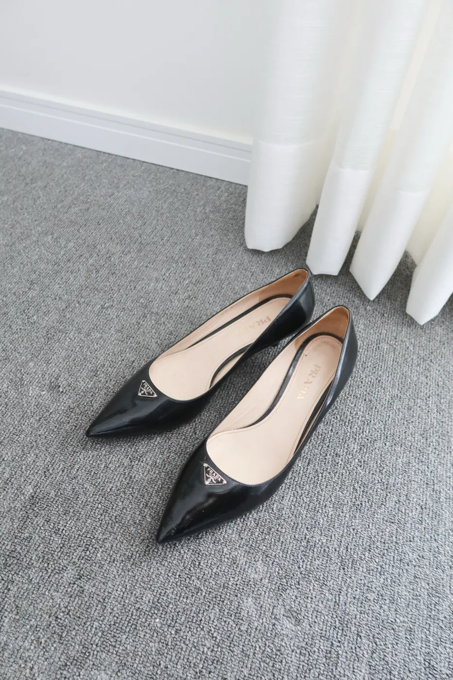Salto Scarpin Prada Verniz Preto 36,5 - 2