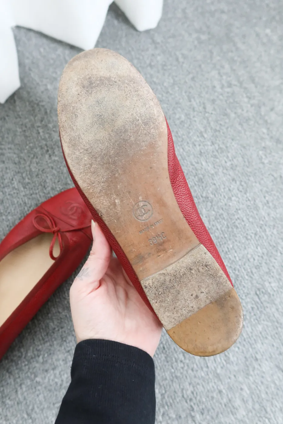 Sapatilha Chanel vermelho 37,5 - 4