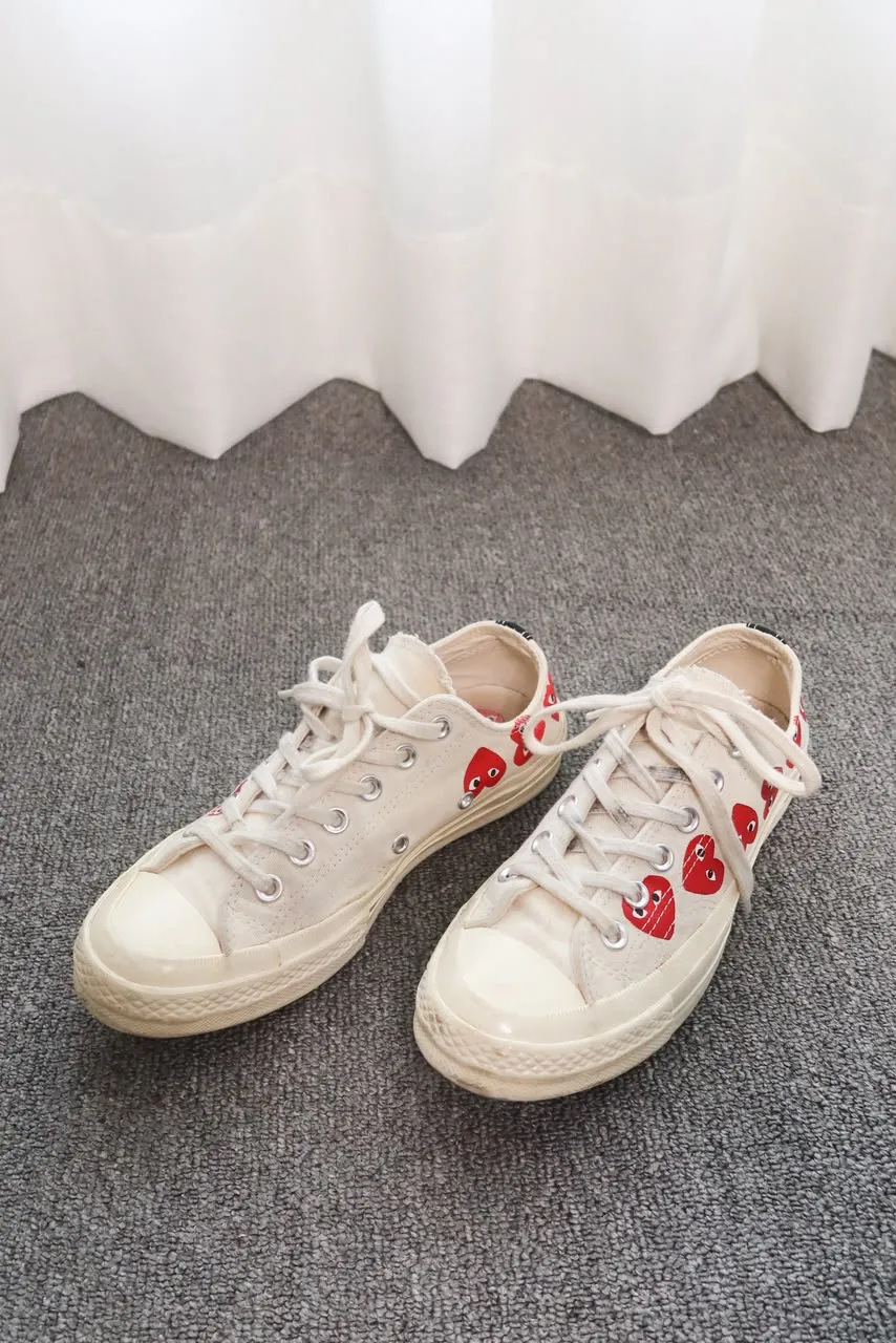 Tênis Converse x Comme des Garçons PLAY Chuck 70 Low Multi Heart 35,5 - 3