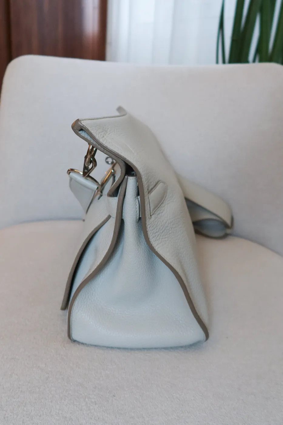 Bolsa Hermès Jypsiere Cinza - 6