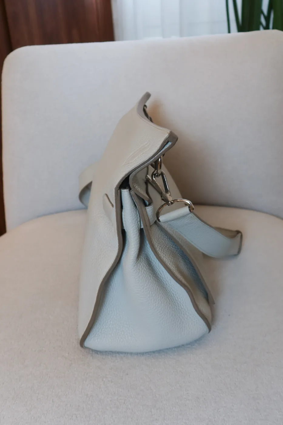 Bolsa Hermès Jypsiere Cinza - 7