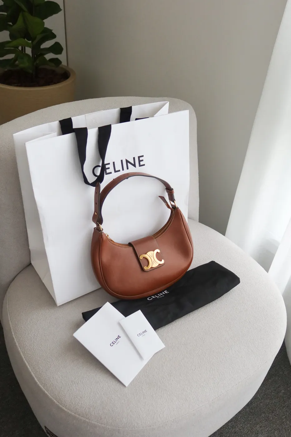 Bolsa Celine Ava Triomphe Marrom - 2