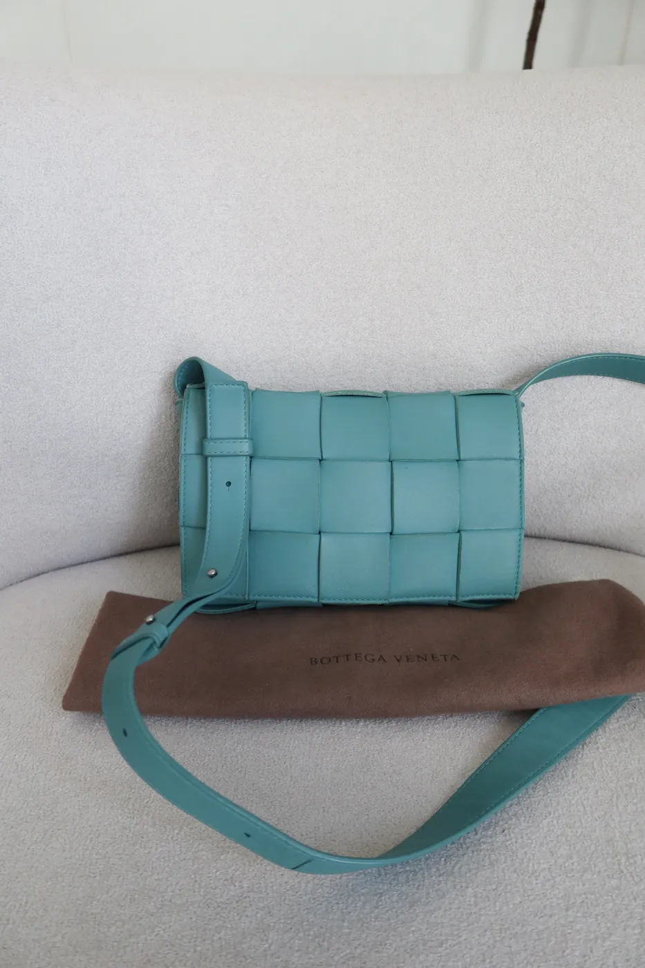 Bolsa Bottega Veneta Cassette Azul - 5