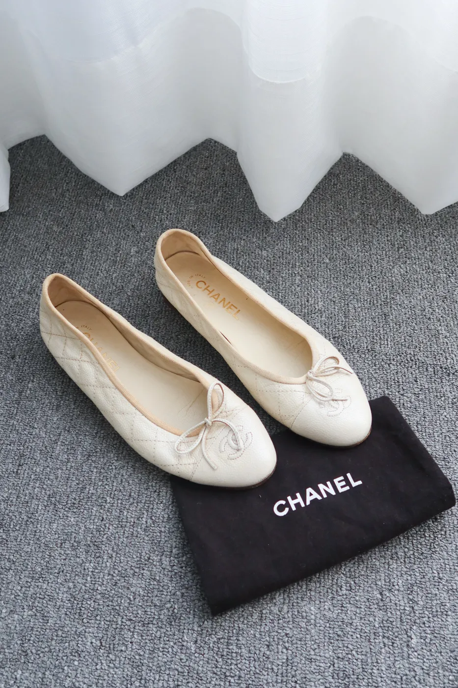 Sapatilha Chanel Metalassê Branca couro caviar 36 - 2