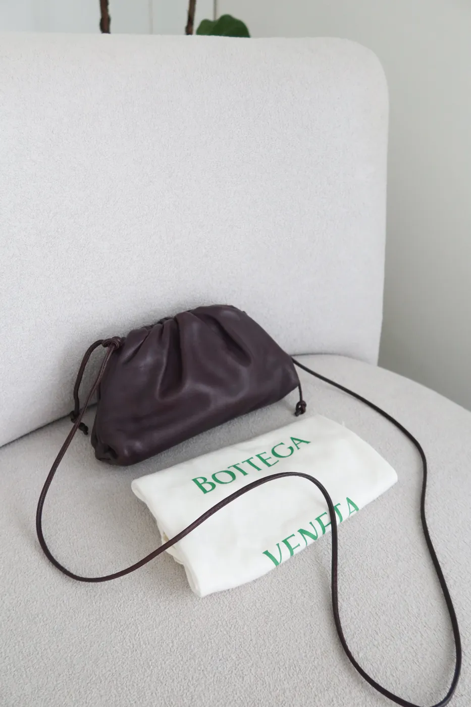 Bolsa Bottega Pouch Mini Roxo - 2