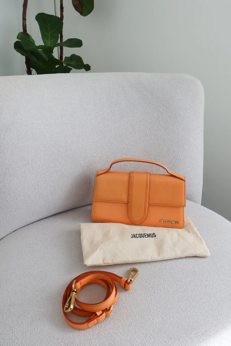 Bolsa Jacquemus Le Grand Bambino Laranja - 3