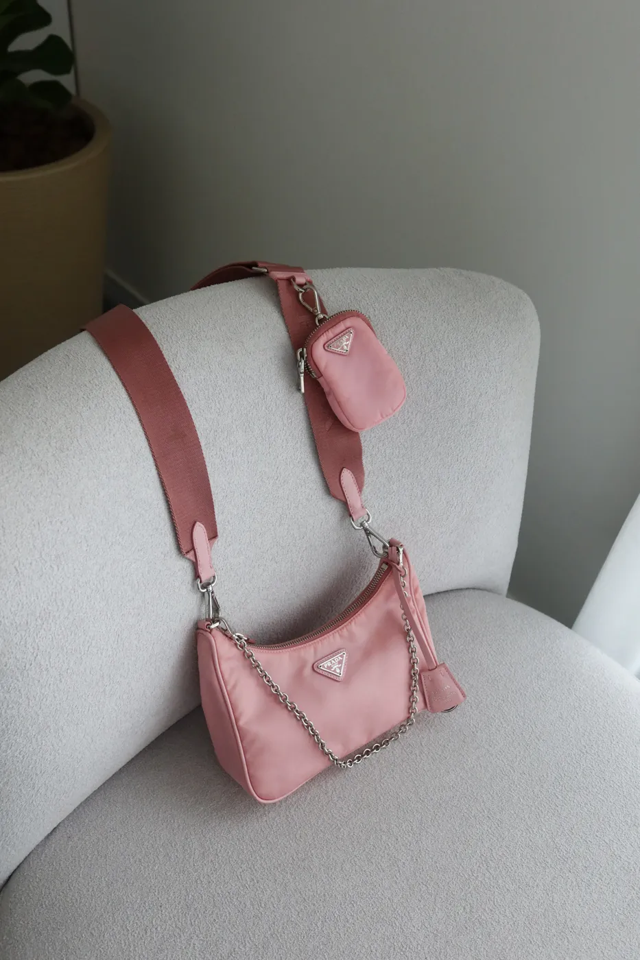 Bolsa Prada Re-Edition 2005 Rosa - 2