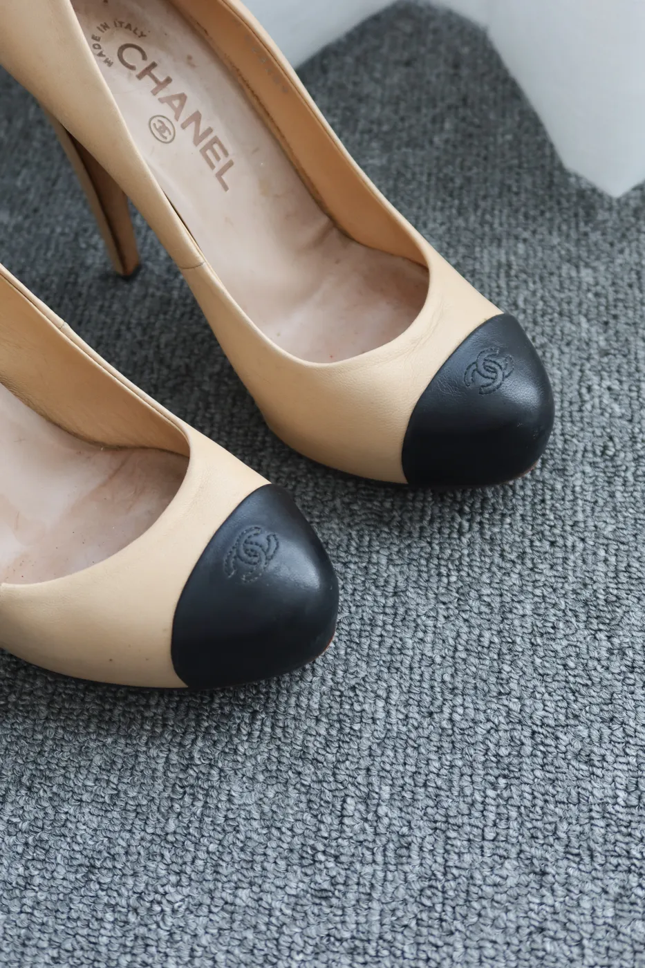 Salto Chanel Bicolor Pumps 33,5 - 5