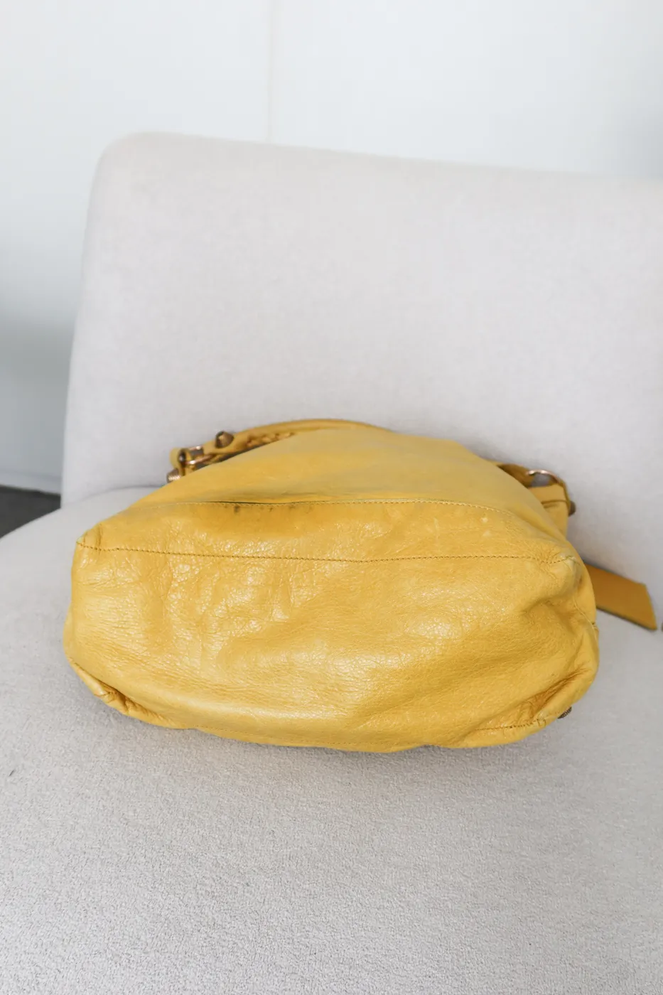 Bolsa Balenciaga Hobo Day amarela - 4