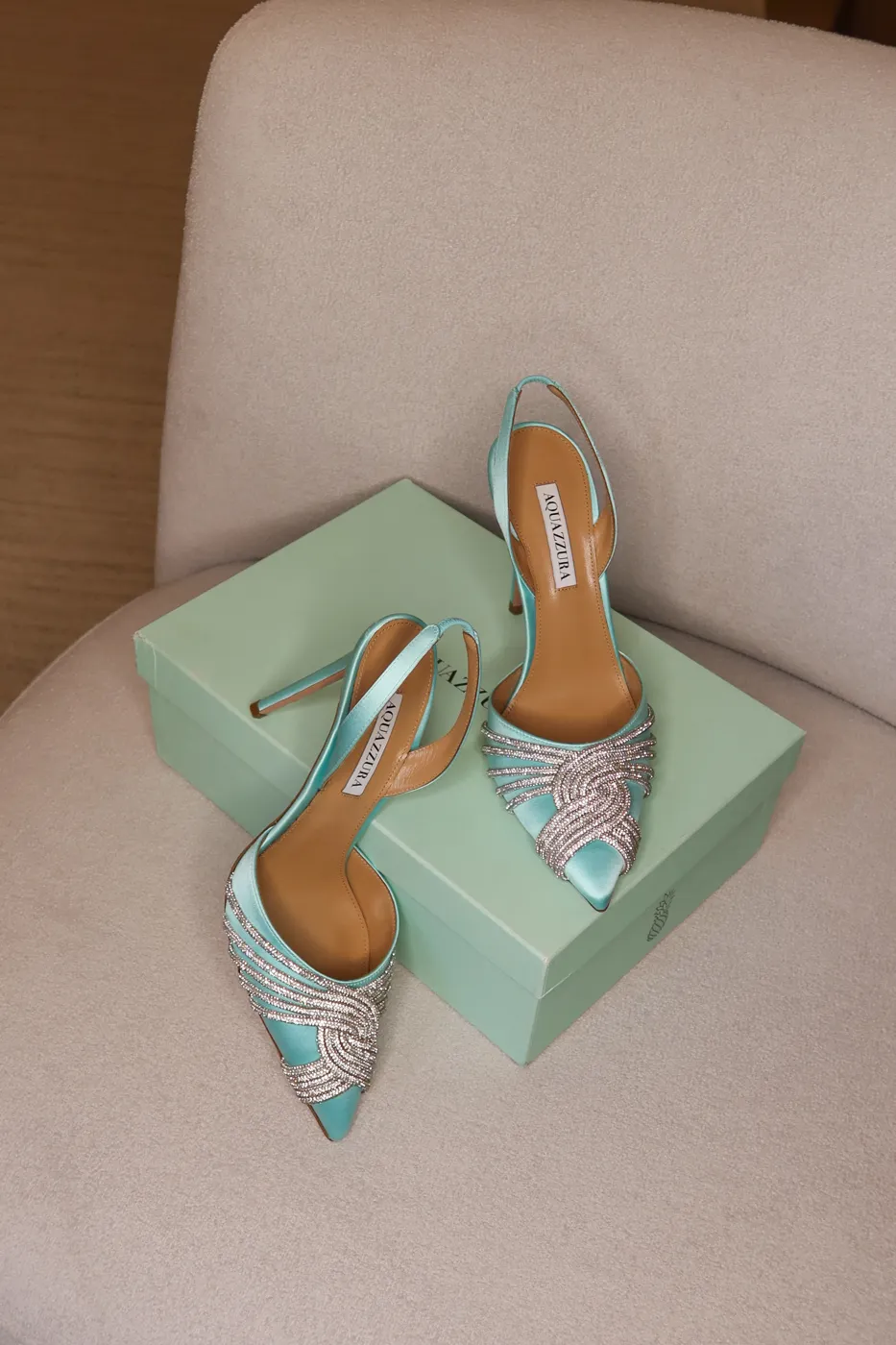 Salto Aquazzura Very Bow Tie Crystal 37 - 3