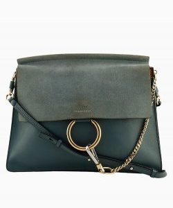 Bolsa Chloe Faye O-Ring Azul
