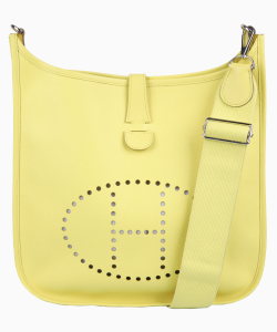 Bolsa Hermès Évelyne III 33 Epsom Amarelo Limão
