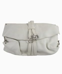 Clutch Salvatore Ferragamo Couro Off White
