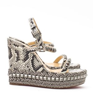 Sandália Christian Louboutin Python Studs