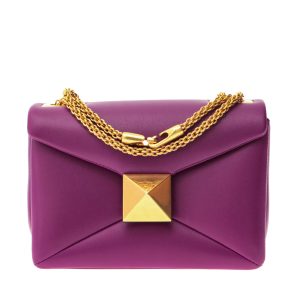 Bolsa Valentino Garavani One Stud Roxa