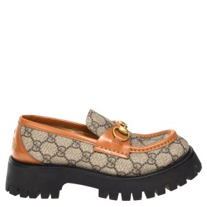 Sapato Mocassim Gucci Horsebit Monograma