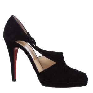 Sapato Christian Louboutin Camurça Preto