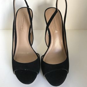 Sandália BCBGMAXAZRIA preta sola 385