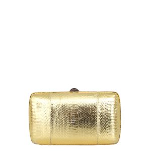 Clutch Sérgio Rossi Dourada Pequena