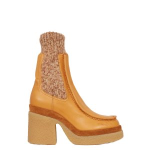 Ankle Boot Chloé Jamie de Tricô Canelado TAM 39 BR