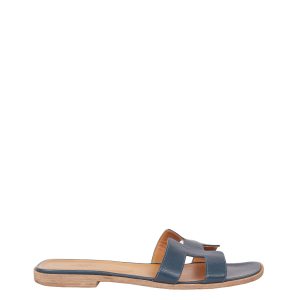 Rasteira Hermès Oran Azul Tam 39 Br