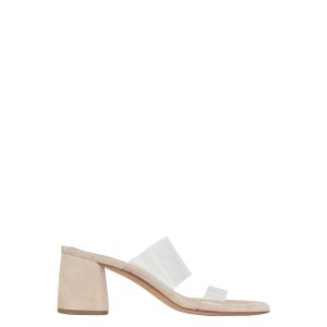 Sandália Peally Sick Shoes Tamanco Bege Transparente Tam 41