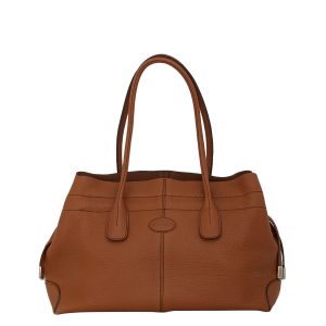 Bolsa Tods Couro Caramelo Tam Médio