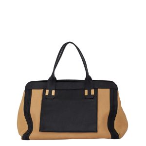 Bolsa Chloé Bicolor Preto e Bege Grande