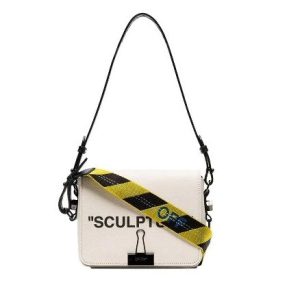 Bolsa 'Sculpture' Couro Off White