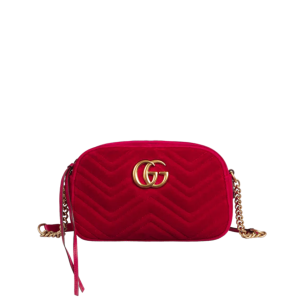 Bolsa Gucci Marmont Veludo Vermelha