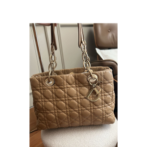 Bolsa Christian Dior Bege Grande