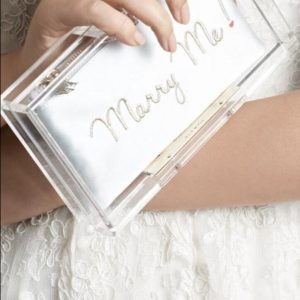 Clutch Charlotte Olympia Transparente Marry Me