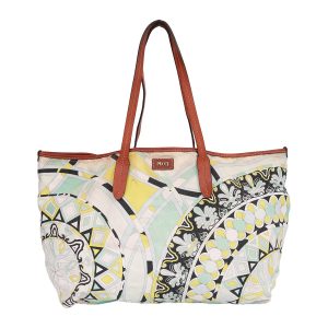 Bolsa Emilio Pucci Branca Estampada