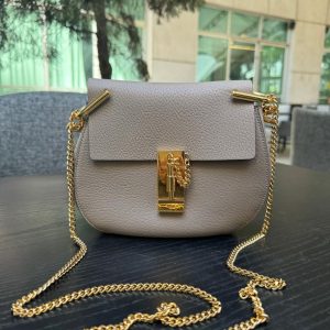 Bolsa Chloé Drew Cinza
