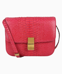 Bolsa Celine Box Flap Python Pink