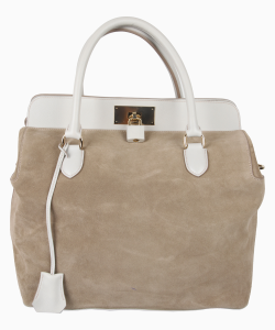 Bolsa Hermès Toolbox 33 Camurça Swift Bege
