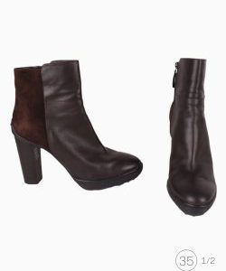Bota Tod's Couro e Camurça Café