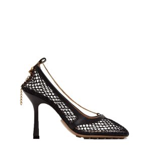 Sapato Bottega Veneta Couro e Tela Tam 36
