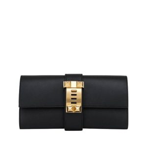 Clutch Hermès Medor Preta