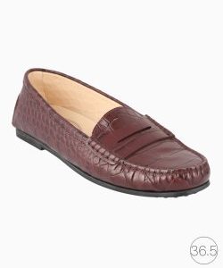 Mocassim Tod's Croco Vinho