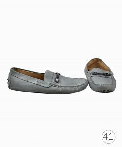 Mocassim Tod's de Couro Cinza