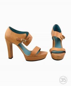 Sandália Tod's de Couro Caramelo