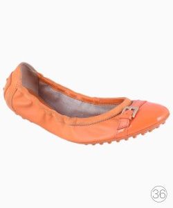 Sapatilha Tod's Couro Laranja