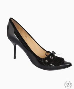 Sapato TOD'S Camurça Verniz Preto