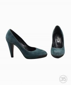 Sapato Tod's de Camurça Azul