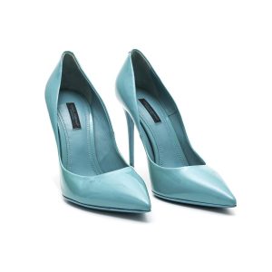 Scarpin Dolce  Gabbana Azul Turquesa Verniz Tam 385