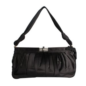 Bolsa Tote Lanvin de Seda Preta